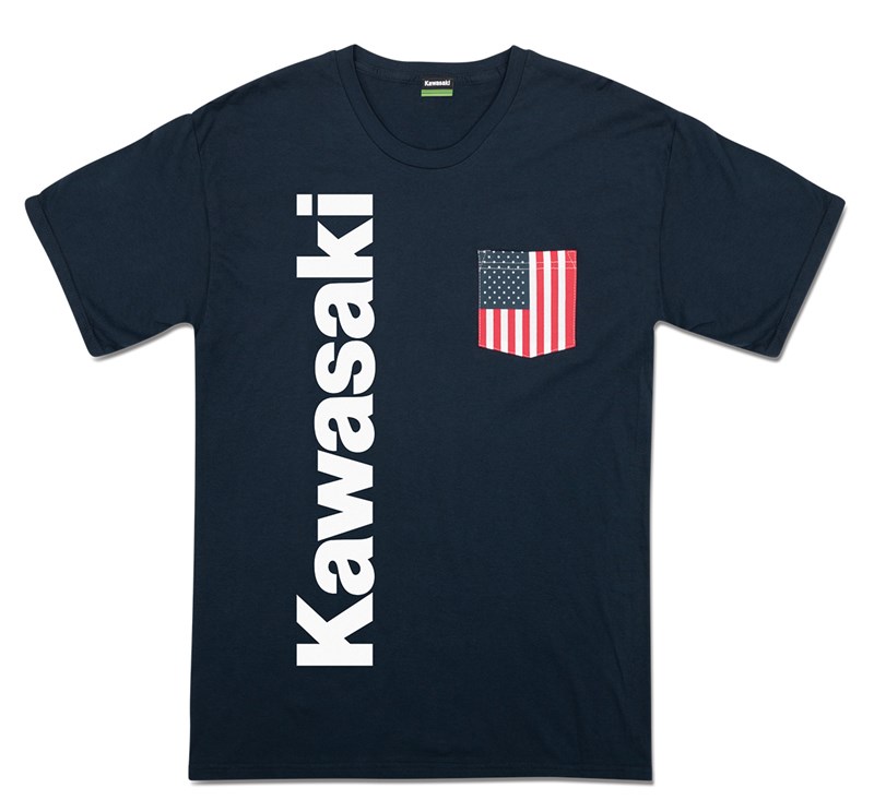Kawasaki Flag Pocket T-Shirt detail photo 1