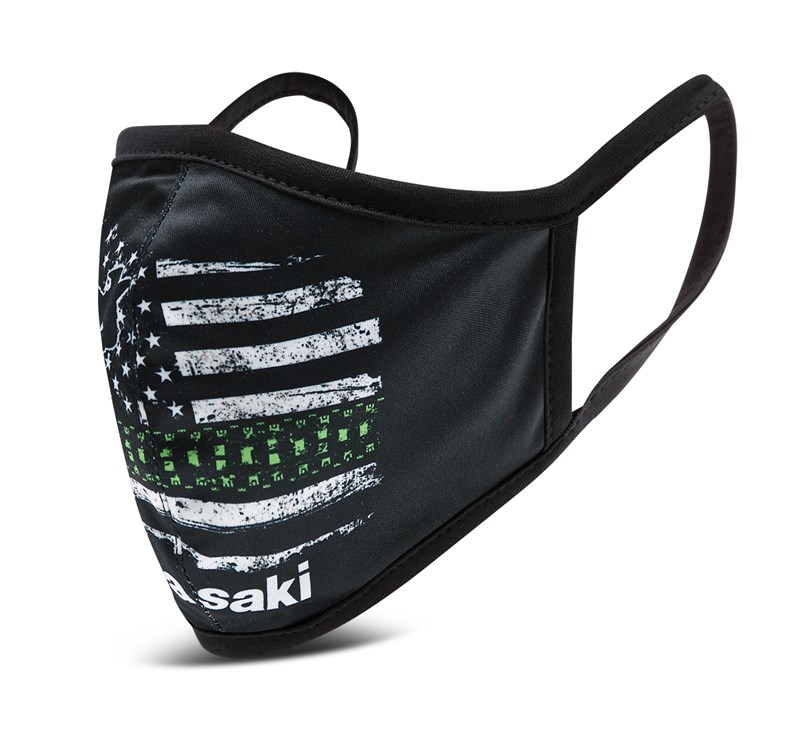 Kawasaki Cloth Face Masks 3 Pack - Flag Style detail photo 2