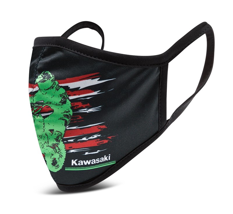 Kawasaki Cloth Face Masks 3 Pack - Flag Style detail photo 3