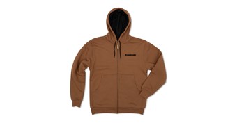 Kawasaki Duck Brown Zip-Up Hooded Fleece