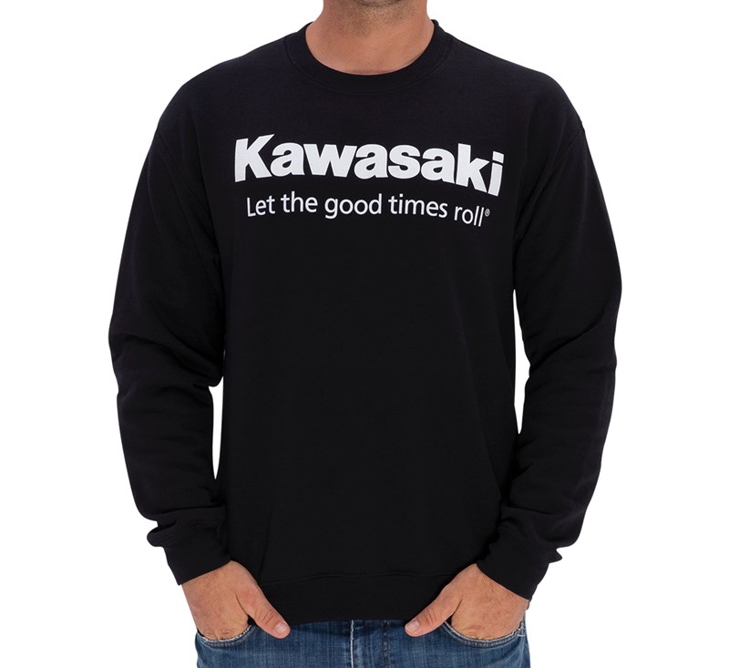 Kawasaki Let the Good Times Roll® Crew Neck Sweatshirt detail photo 2
