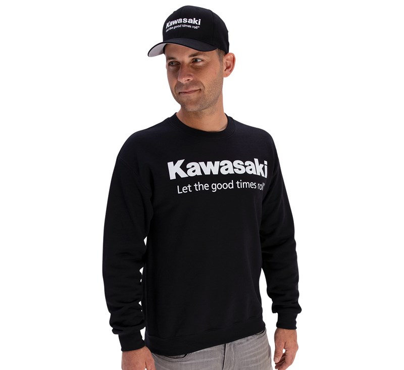 Kawasaki Let the Good Times Roll® Crew Neck Sweatshirt detail photo 3