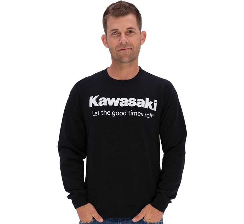 Kawasaki Let the Good Times Roll® Crew Neck Sweatshirt detail photo 4
