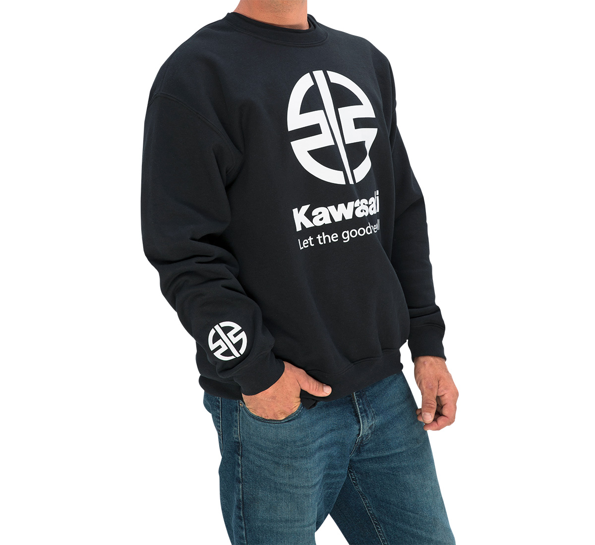 Kawasaki River Mark Logo Crew Neck Sweatshirt
