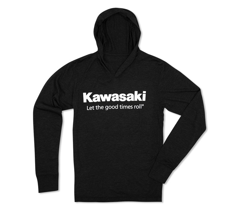 Kawasaki Let The Good Times Roll® Long-Sleeve Hoodie T-Shirt detail photo 1