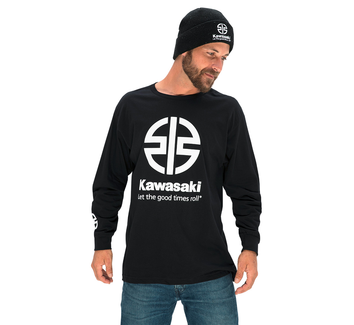 Kawasaki River Mark Logo Long Sleeve T-Shirt