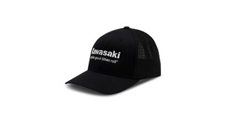 Kawasaki Let The Good Times Roll® Flexfit® 6-Panel Trucker Cap