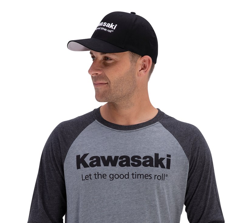 Kawasaki Let The Good Times Roll® Flexfit® Wooly 6-Panel Cap detail photo 2