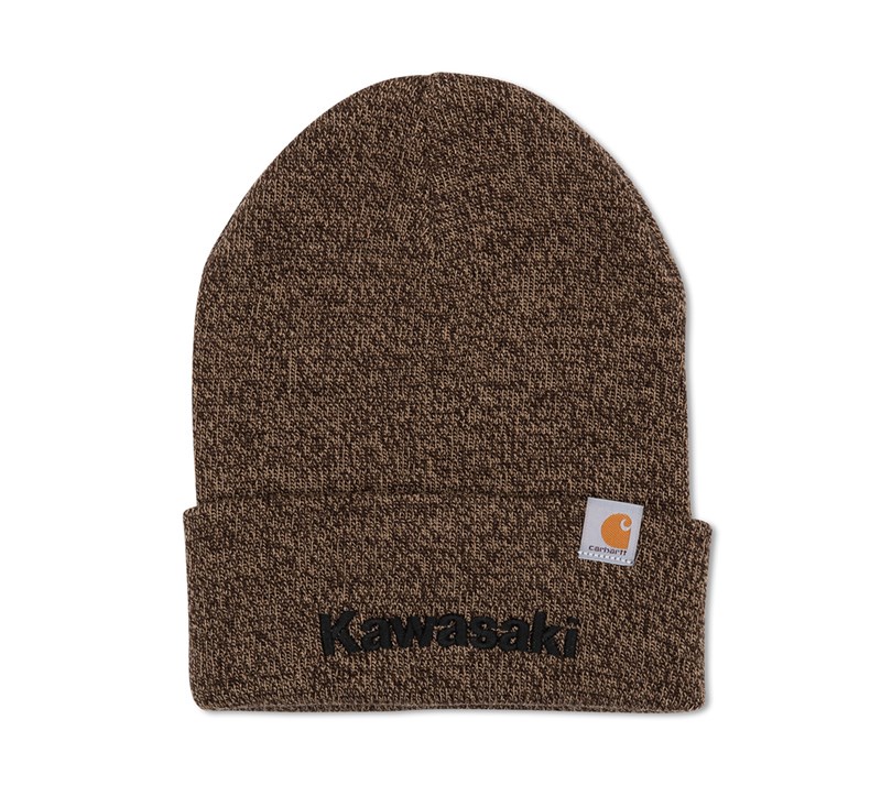 Kawasaki Carhartt® Beanie, Dark Brown Sandstone detail photo 1