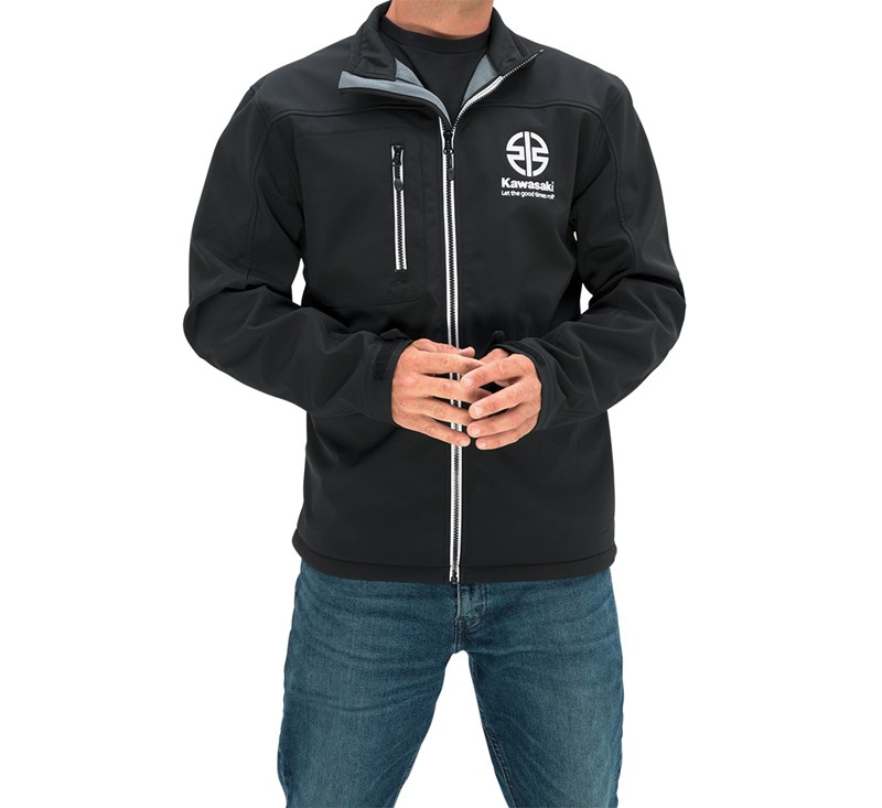 Men's Kawasaki River Mark Softshell Jacket detail photo 3
