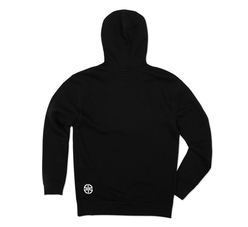 Team Green™ Zip Up Hooded Sweatshirt - Black detail photo 2