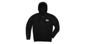 Team Green™ Zip Up Hooded Sweatshirt - Black