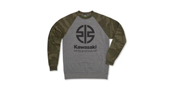 Kawasaki River Mark Logo Camo Crewneck Sweatshirt