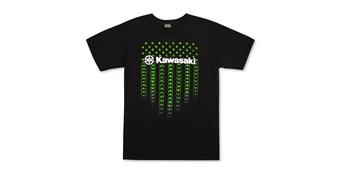 Kawasaki River Mark Logo Flag Tire T-Shirt