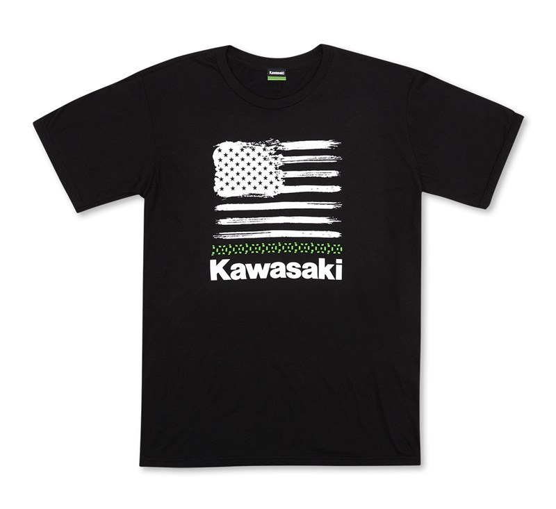 Kawasaki Freedom Flag T-Shirt detail photo 1