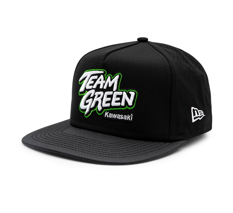 Kawasaki Team Green™ New Era Flat Bill Hat detail photo 1