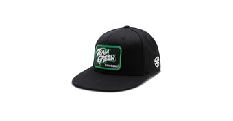 Kawasaki Team Green™ Flat Bill  Patch Flex Fit Hat