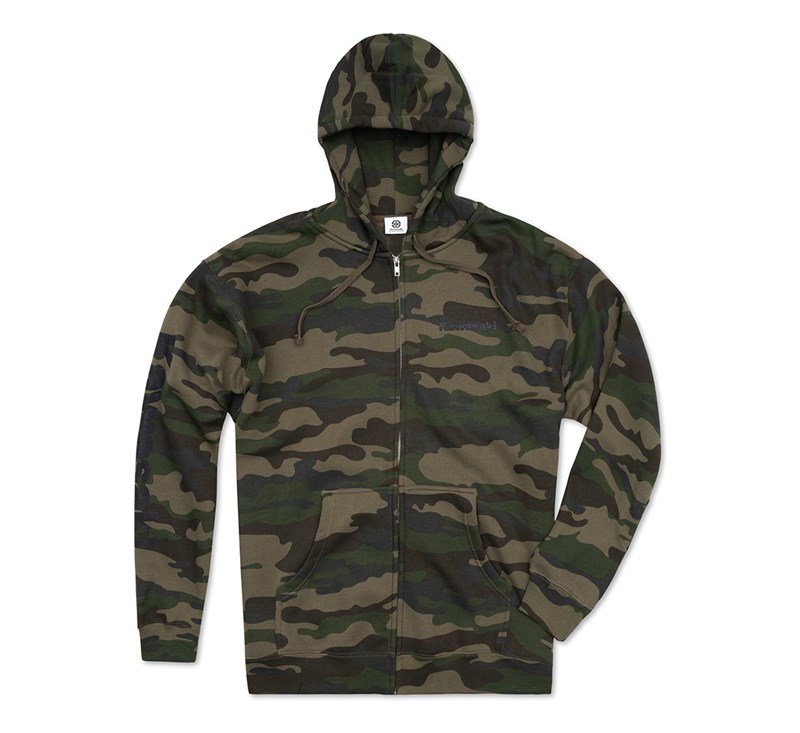 Kawasaki Camo Zip Up Sweatshirt detail photo 1