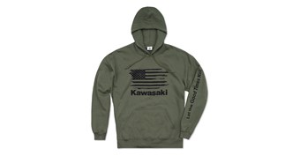 Kawasaki Flag Pullover Hoodie Sweatshirt