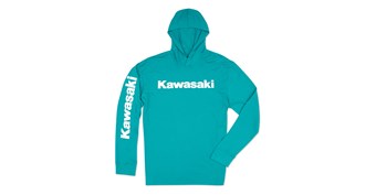 Kawasaki Men's Long Sleeve Hoodie T-Shirt