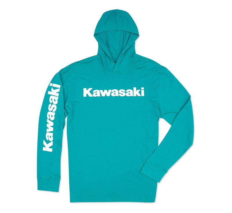 Kawasaki Men's Long Sleeve Hoodie T-Shirt detail photo 1