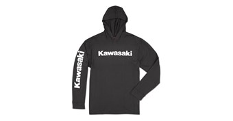 Kawasaki Men's Long Sleeve Hoodie T-Shirt