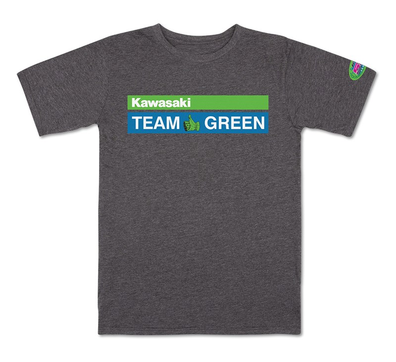 Kawasaki Men's 50th Team Green Vintage T-Shirt detail photo 1