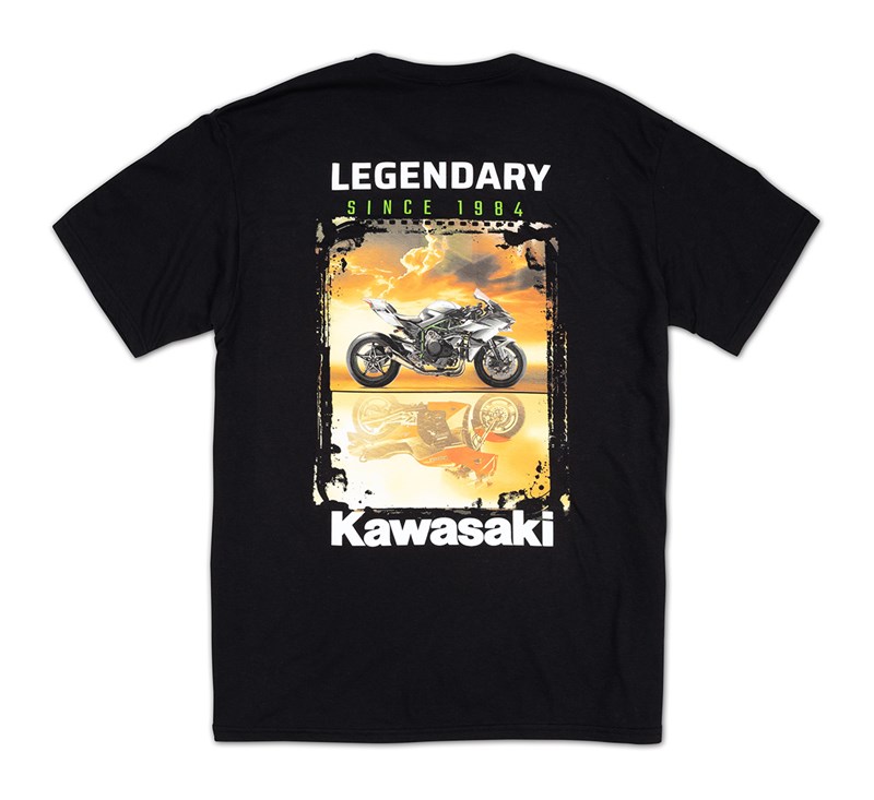 Kawasaki Ninja Mirror T-Shirt detail photo 1