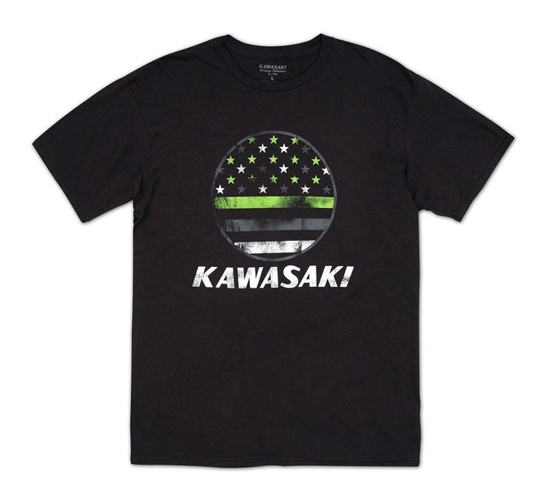 Kawasaki Heritage Flag T-Shirt detail photo 1