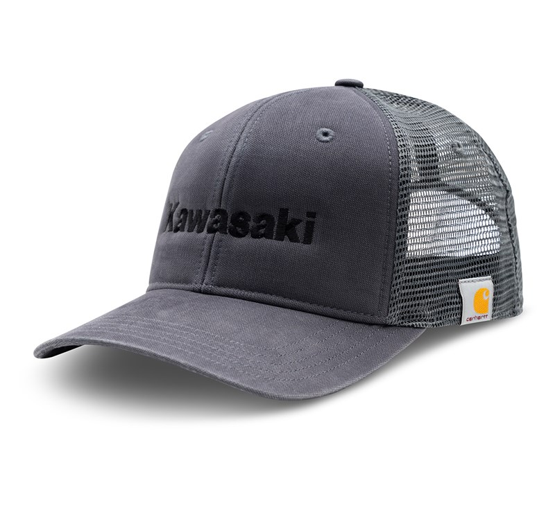 Kawasaki Carhartt® Canvas Mesh Snap Back Cap, Grey detail photo 1