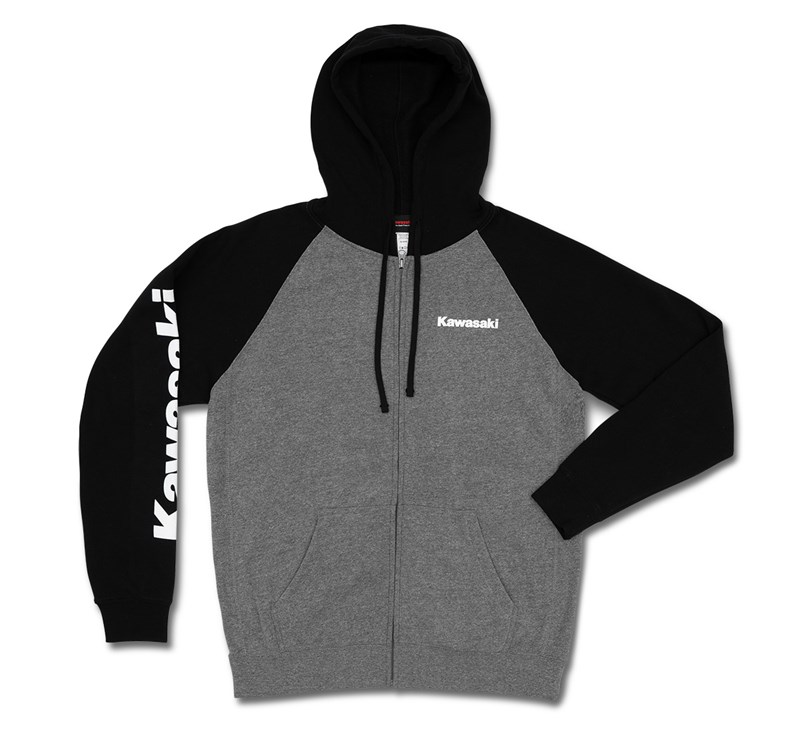 Two Tone Raglan Zip-Up Sweatshirt detail photo 1