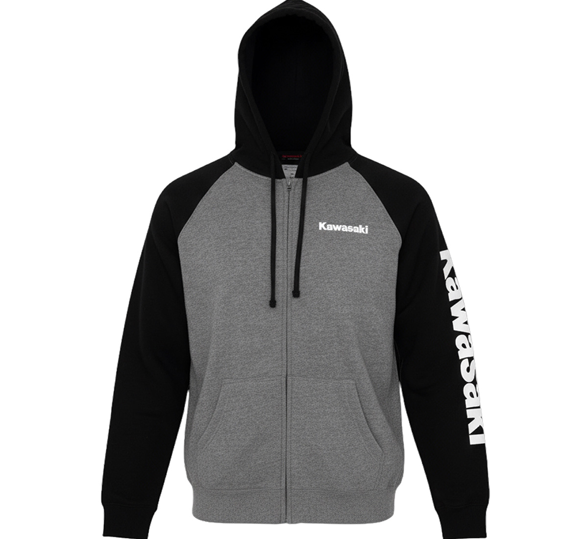 Two Tone Raglan Zip-Up Sweatshirt