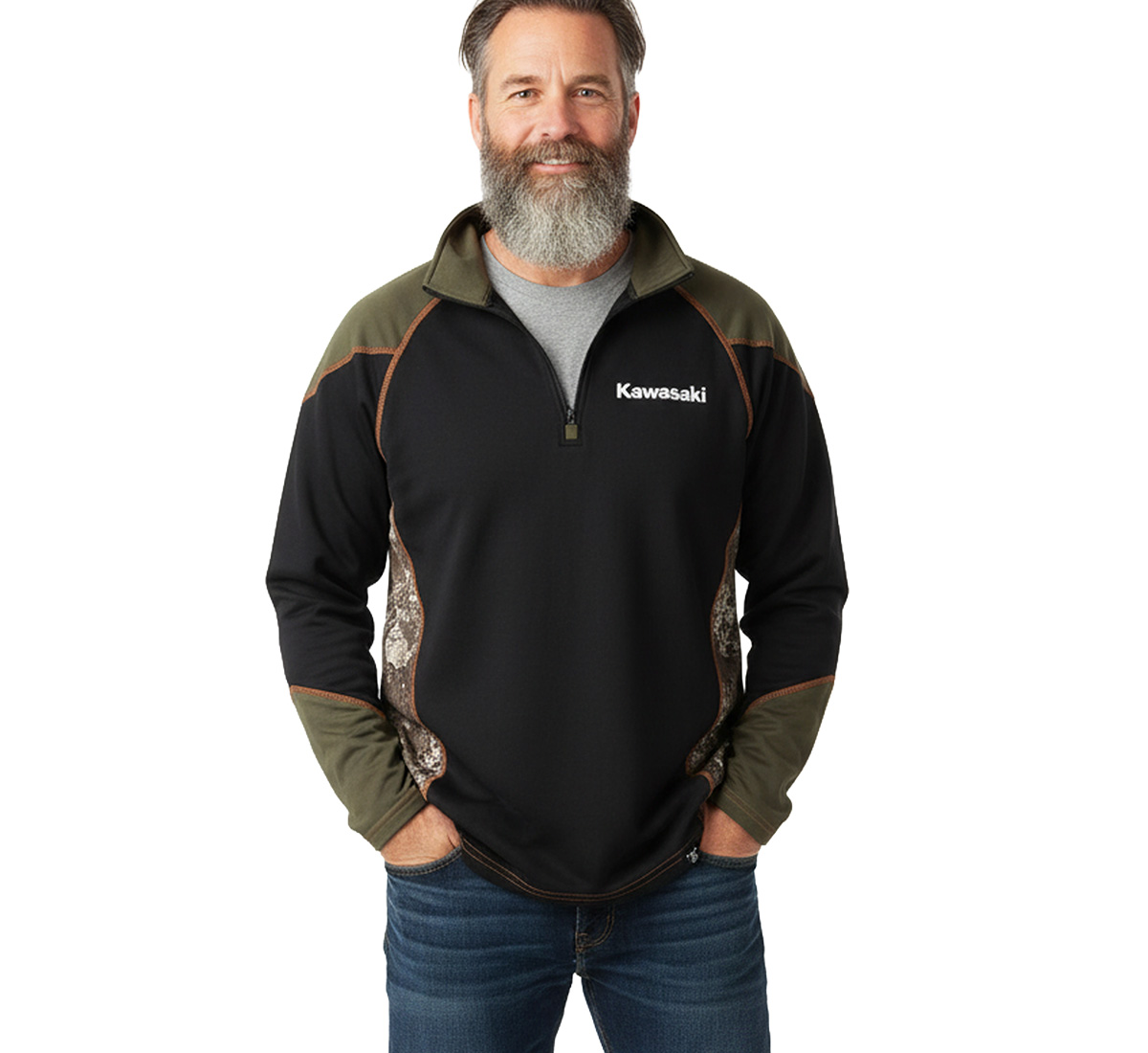 Kawasaki Strata Quarter Zip Fleece Pullover