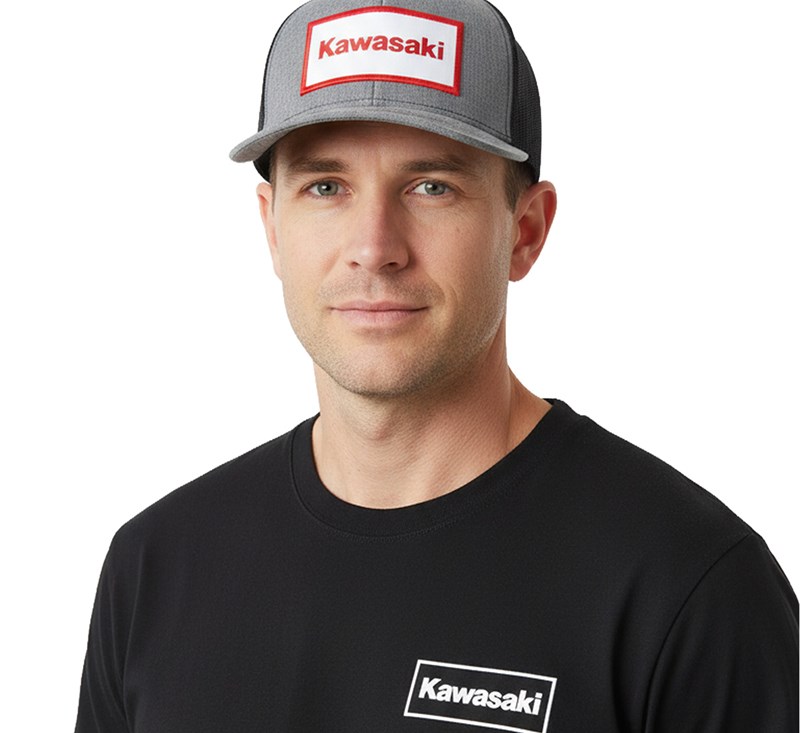 Kawasaki Heathered Cap detail photo 2