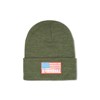 Heritage Flag Beanie Olive photo thumbnail 1