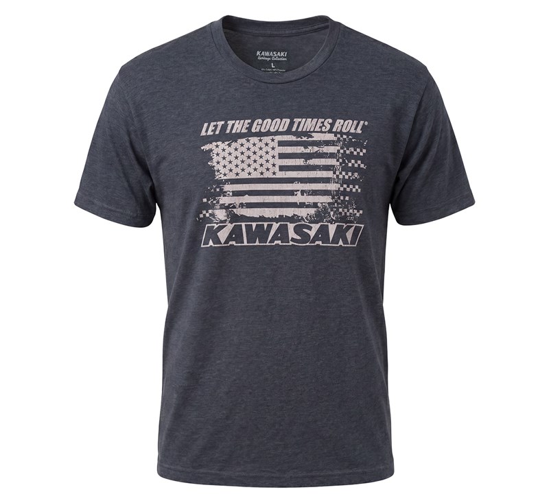 Kawasaki Heritage Flag T-Shirt detail photo 2