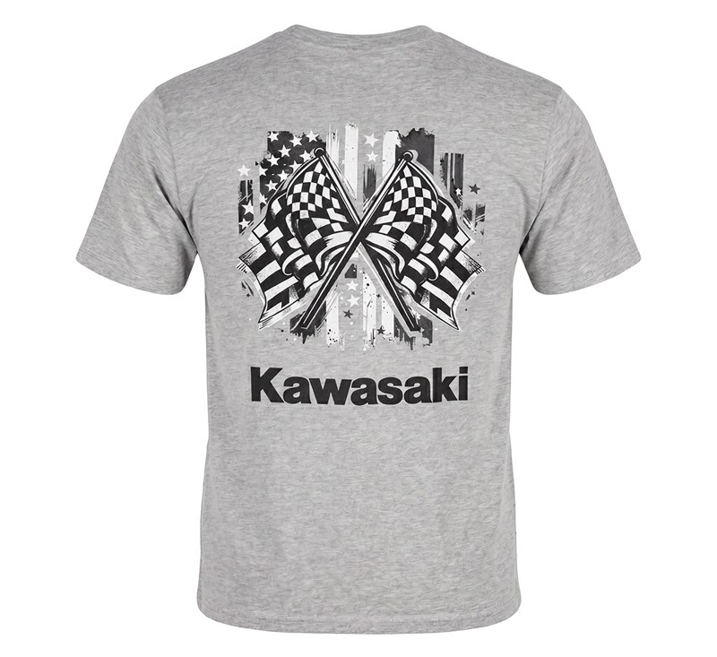 Kawasaki American Checkered Flag Teex detail photo 4