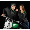 Kawasaki 3 Green Lines Zip-Front Hooded Sweatshirt photo thumbnail 3