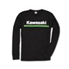 Kawasaki 3 Green Lines Long Sleeve T-Shirt photo thumbnail 1