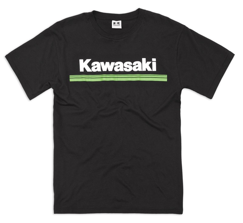 Kawasaki 3 Green Lines T-Shirt detail photo 1