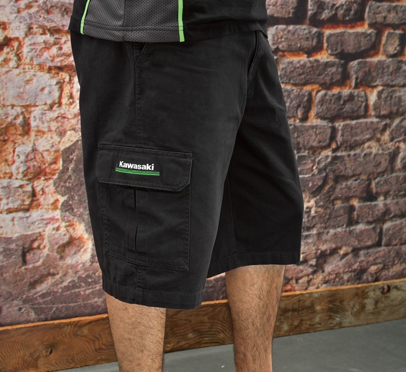 Dickies® Kawasaki 3 Green Lines Cargo Shorts detail photo 3