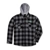 Kawasaki 3 Green Lines Hooded Flannel Lined Jacket photo thumbnail 1