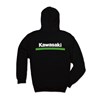 Kawasaki 3 Green Lines Zip-Front Hooded Sweatshirt photo thumbnail 2