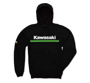 Kawasaki 3 Green Lines Hooded Sweatshirt