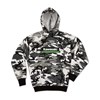 Kawasaki 3 Green Lines Snow Camo Hooded Sweatshirt photo thumbnail 1