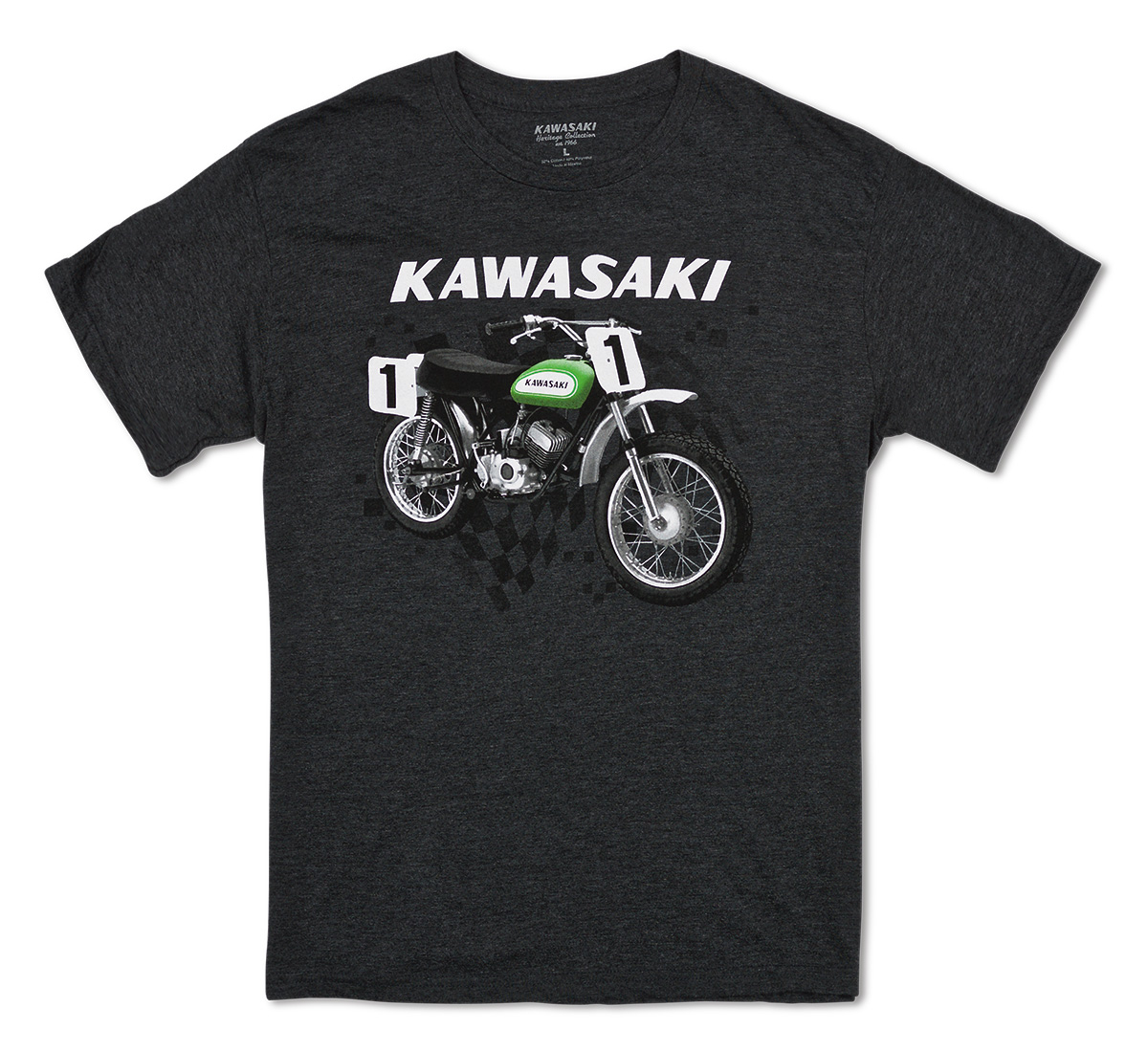 Kawasaki Heritage A7R Racing Vintage Retro T-Shirt K009-2541-RD 