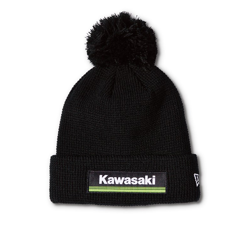 New Era© Kawasaki 3 Green Lines Pom Beanie detail photo 1