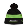 New Era© Kawasaki 3 Green Lines Striped Pom Beanie photo thumbnail 1