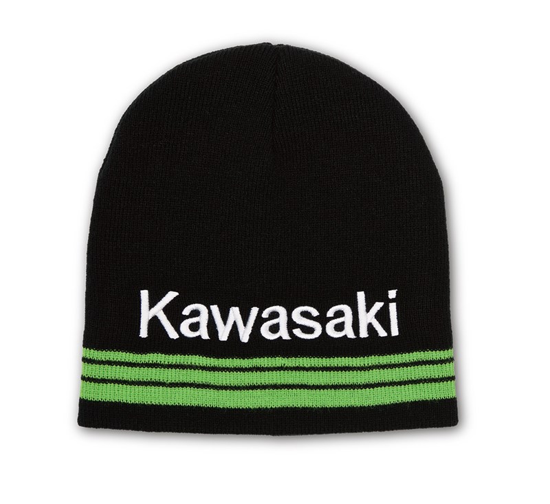 Kawasaki 3 Green Lines Basic Beanie detail photo 1