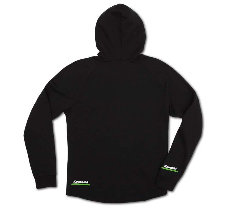 Women's Kawasaki 3 Green Lines Zip Up Sweatshirt detail photo 4